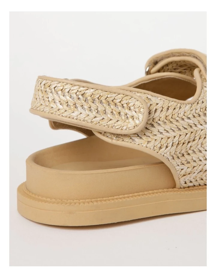 Miss Shop Dani Natural Raffia Sandal 4 Miss Shop Dani Natural Raffia Sandal - Image 4