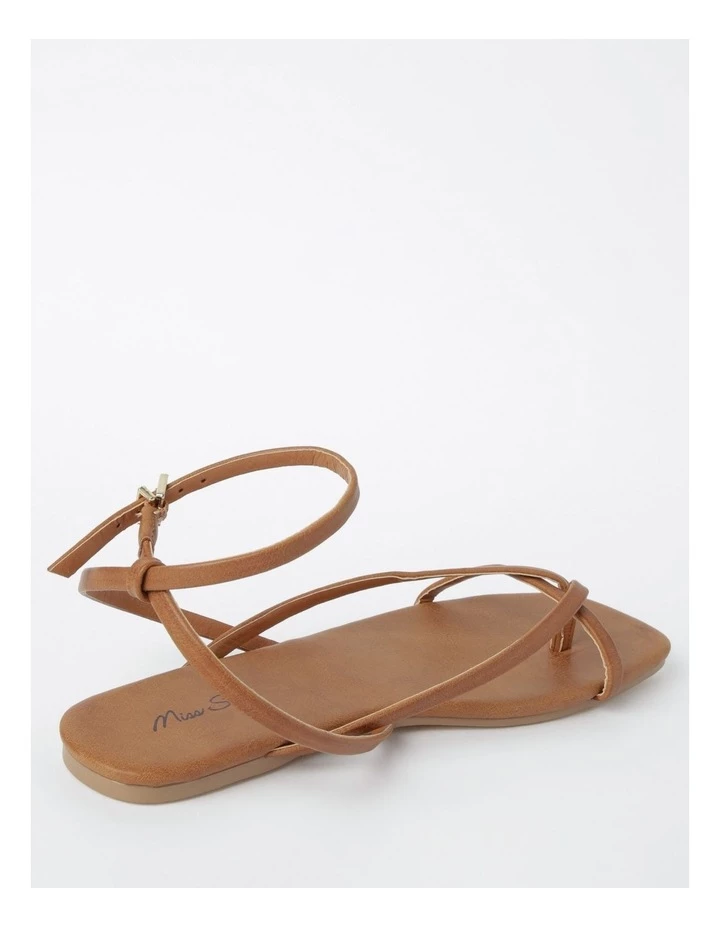Miss Shop Aimee Tan Sandal 3 Miss Shop Aimee Tan Sandal - Image 3