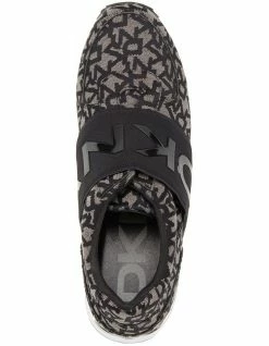 DKNY Marli Black/Grey Jacquard Logo Sneaker 7 DKNY Marli Black/Grey Jacquard Logo Sneaker -Deals Shoes Store 846088570 3 720x928