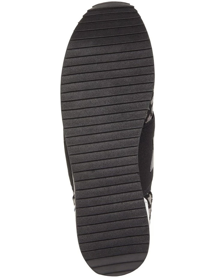 DKNY Marli Black/Grey Jacquard Logo Sneaker 5 DKNY Marli Black/Grey Jacquard Logo Sneaker - Image 5