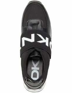 DKNY Marli Black/White Fabric Sneaker -Deals Shoes Store 846088660 3 720x928