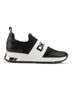 DKNY Mosie Black/White Knit Sneaker