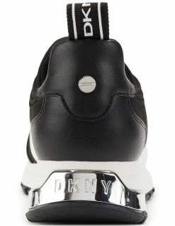 DKNY Mosie Black/White Knit Sneaker -Deals Shoes Store 846088750 4 720x928