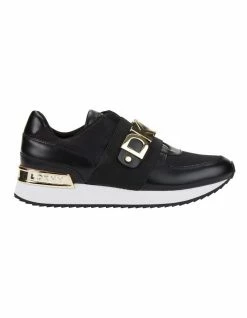 DKNY Mazie Black Fabric Sneaker