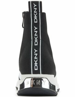 DKNY Mace Black/White Linear Knit Sneaker -Deals Shoes Store 846089020 4 720x928
