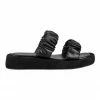 St. Sana Zadie Black Wedge Sandals