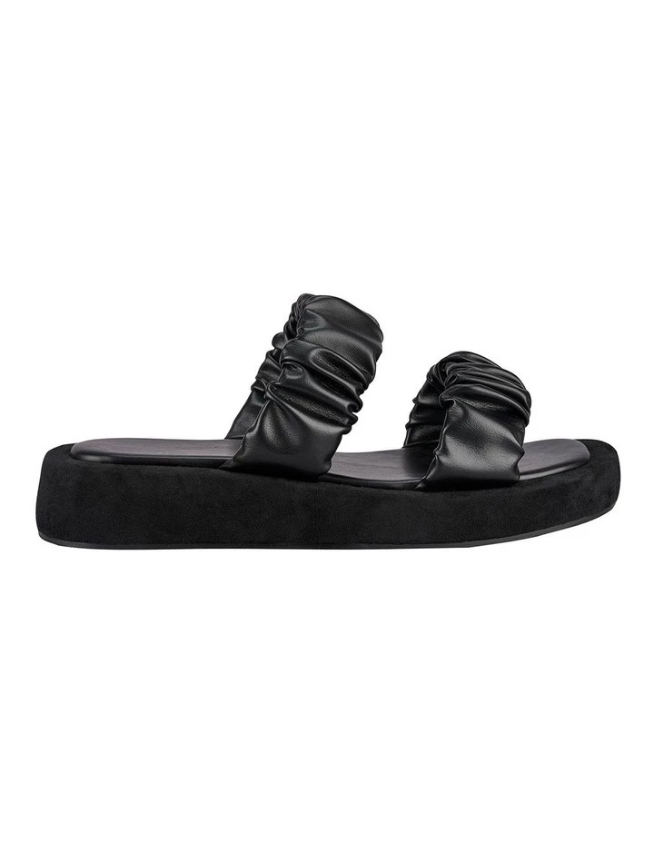St. Sana Zadie Black Wedge Sandals 1 St. Sana Zadie Black Wedge Sandals