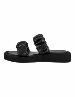 St. Sana Zadie Black Wedge Sandals 5 St. Sana Zadie Black Wedge Sandals -Deals Shoes Store 847137520 4 720x928