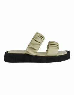 St. Sana Zadie Pistachio Wedge Sandals