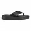 St. Sana Fillipa Black Wedge Sandals