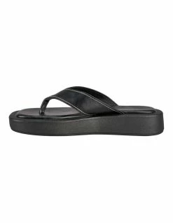 St. Sana Fillipa Black Wedge Sandals -Deals Shoes Store 847137700 4 720x928