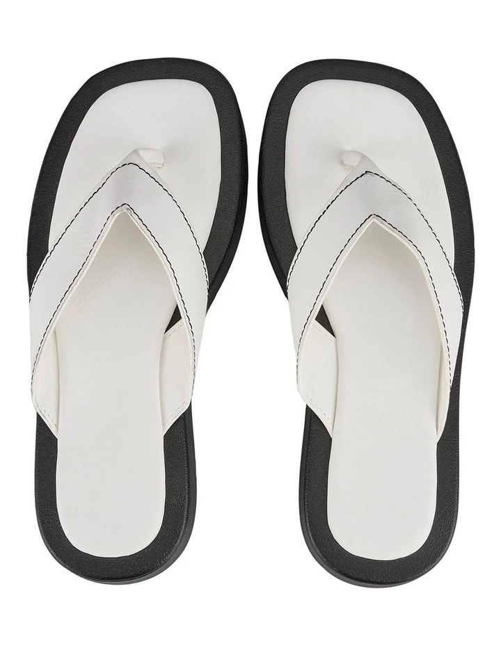 St. Sana Fillipa Off White Wedge Sandals 2 St. Sana Fillipa Off White Wedge Sandals - Image 2