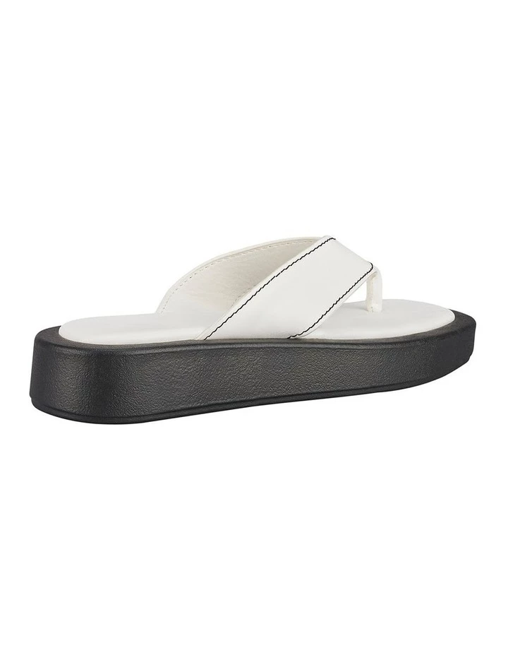 St. Sana Fillipa Off White Wedge Sandals 3 St. Sana Fillipa Off White Wedge Sandals - Image 3