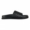 St. Sana Fern Black Wedge Sandals