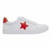 Sandler Stark White/Red Sneakers