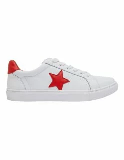 Sandler Stark White/Red Sneakers