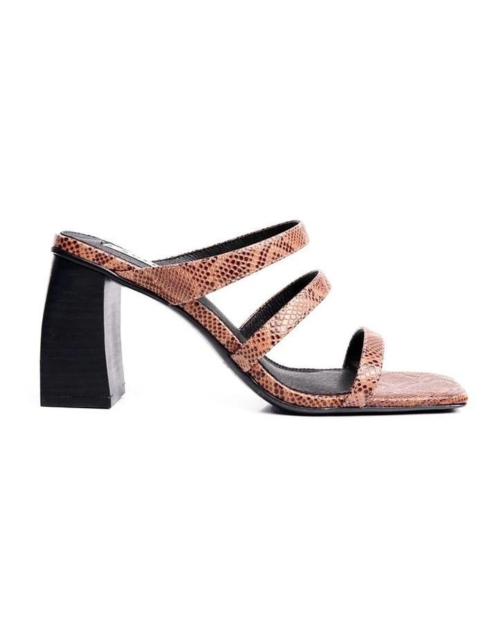 Caverley Nora Snake Print Mule 1 Caverley Nora Snake Print Mule