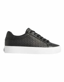 Calvin Klein Vulc Lace Up Emboss Mono Black Sneaker