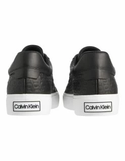 Calvin Klein Vulc Lace Up Emboss Mono Black Sneaker -Deals Shoes Store 847903150 3 720x928