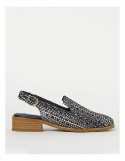 Zazou Adder Navy Flat Shoe