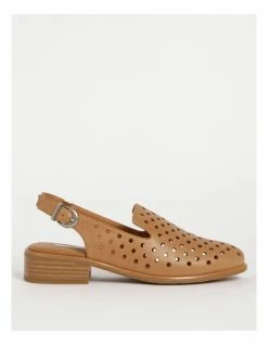 Zazou Adder Tan Flat Shoe