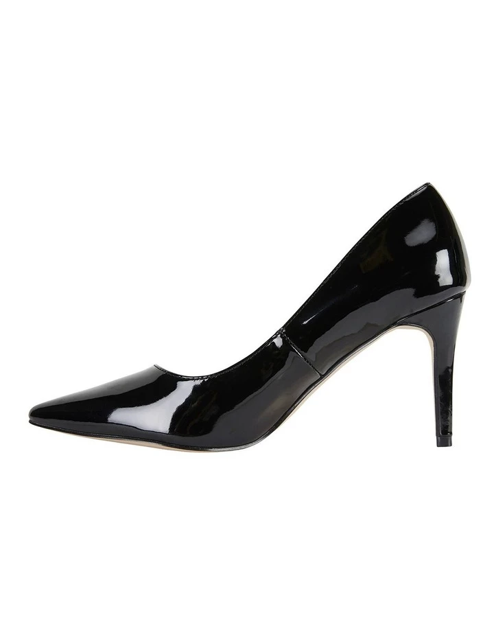 Ravella Wild Black Patent Heeled Shoes 3 Ravella Wild Black Patent Heeled Shoes - Image 3