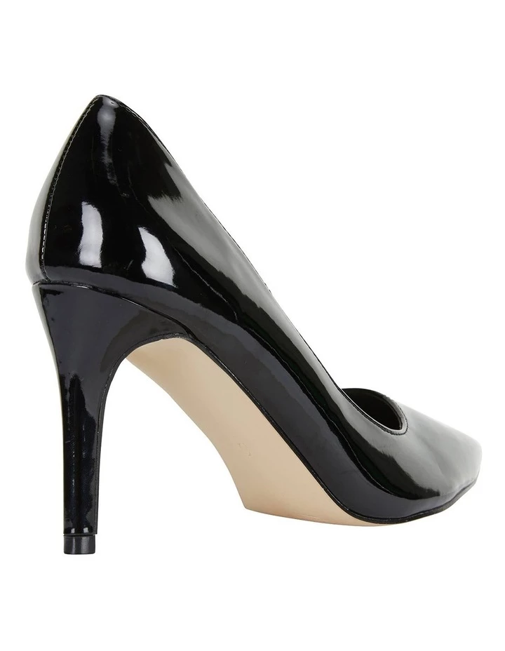 Ravella Wild Black Patent Heeled Shoes 4 Ravella Wild Black Patent Heeled Shoes - Image 4