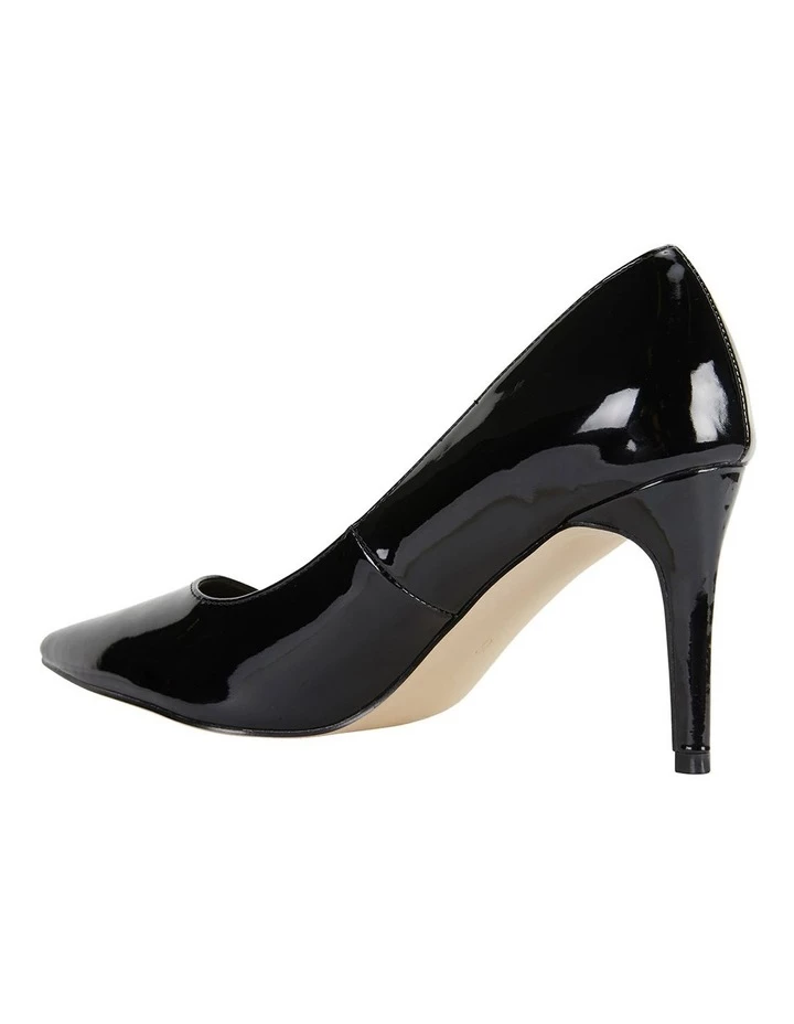 Ravella Wild Black Patent Heeled Shoes 7 Ravella Wild Black Patent Heeled Shoes - Image 7