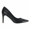 Ravella Wild Black Smooth Heeled Shoes