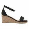 Ravella Bloom Black Smooth Sandals