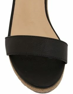 Ravella Bloom Black Smooth Sandals -Deals Shoes Store 848835460 6 720x928