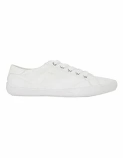 Ravella Riddle White Canvas Sneakers