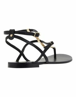 Ravella Saskia Black Kid Sandals -Deals Shoes Store 848836180 5 720x928