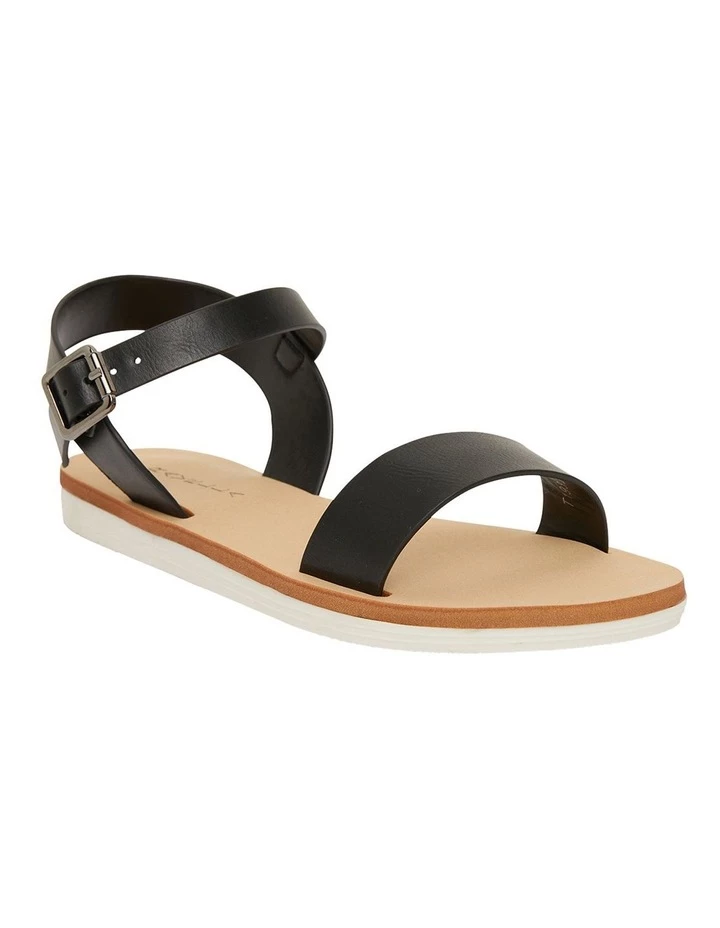 Ravella Salem Black Smooth Sandals 2 Ravella Salem Black Smooth Sandals - Image 2