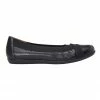 Wide Steps Amanda Black Glove/Elastic Flat Shoes
