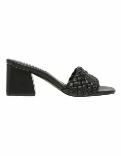 Steve Madden Aspyn Black Heeled Mule