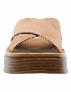 Steve Madden Esteem Tan Suede Flat Sandals -Deals Shoes Store 848997820 3 720x928