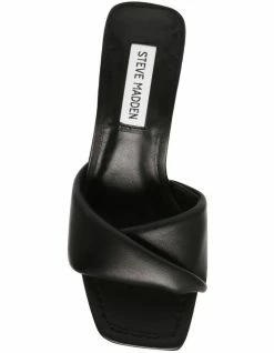 Steve Madden Thai Black Leather Sandal 9 Steve Madden Thai Black Leather Sandal -Deals Shoes Store 848998090 5 720x928