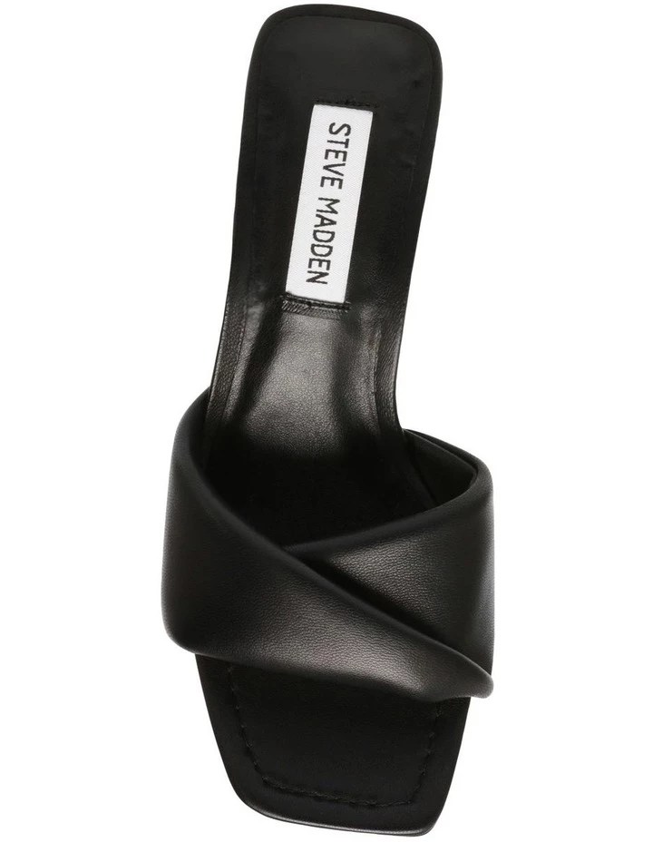 Steve Madden Thai Black Leather Sandal 5 Steve Madden Thai Black Leather Sandal - Image 5