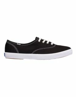 Keds Champion Black Washable Organic Cotton Sneaker