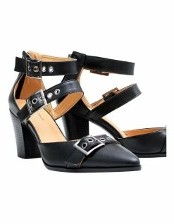 Belle & Bloom Pasadena Leather Buckle Heel 11 Belle & Bloom Pasadena Leather Buckle Heel -Deals Shoes Store 849503170 5 720x928
