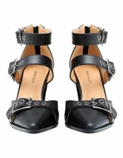 Belle & Bloom Pasadena Leather Buckle Heel 12 Belle & Bloom Pasadena Leather Buckle Heel -Deals Shoes Store 849503170 6 720x928