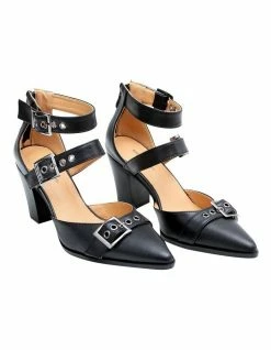 Belle & Bloom Pasadena Leather Buckle Heel 13 Belle & Bloom Pasadena Leather Buckle Heel -Deals Shoes Store 849503170 7 720x928