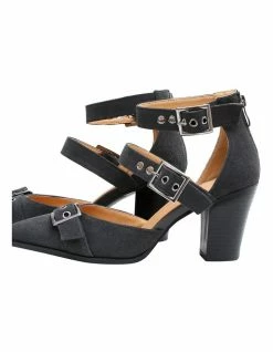 Belle & Bloom Pasadena Suede Buckle Heel -Deals Shoes Store 849503260 5 720x928