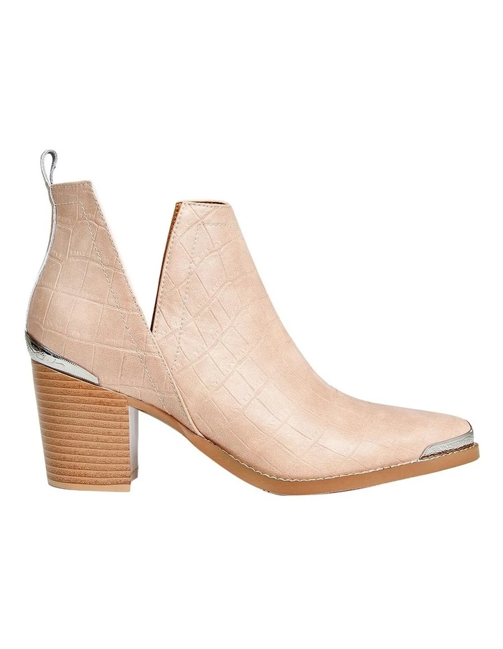Belle & Bloom Austin Croc Embossed Ankle Boot 2 Belle & Bloom Austin Croc Embossed Ankle Boot - Image 2
