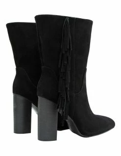 Belle & Bloom Walk The Line Suede Tassel Boot 7 Belle & Bloom Walk The Line Suede Tassel Boot -Deals Shoes Store 849503530 4 720x928