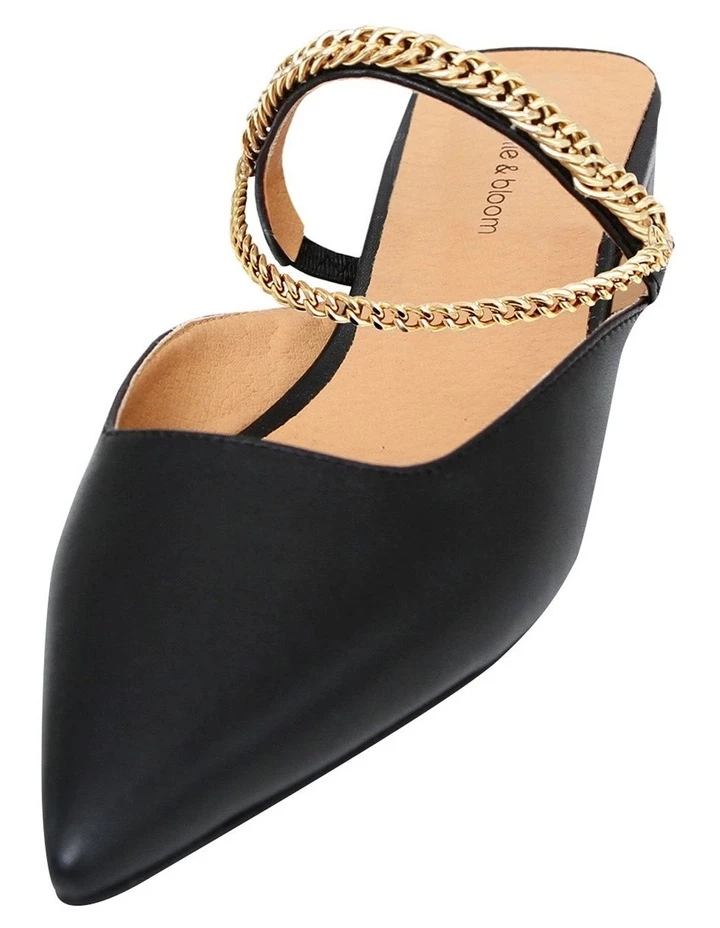 Belle & Bloom On The Go Leather Chain Flat 2 Belle & Bloom On The Go Leather Chain Flat - Image 2
