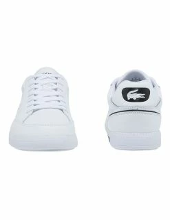 Lacoste Graduate Cap White/Black Leather Trainers -Deals Shoes Store 849518470 5 720x928