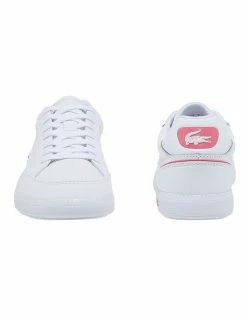 Lacoste Graduate Cap White/Pink Leather Trainers 10 Lacoste Graduate Cap White/Pink Leather Trainers -Deals Shoes Store 849518650 5 720x928