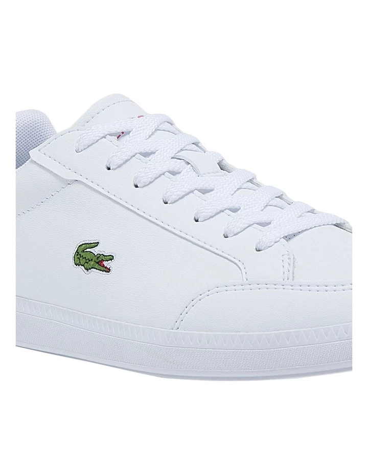 Lacoste Graduate Cap White/Pink Leather Trainers 6 Lacoste Graduate Cap White/Pink Leather Trainers - Image 6